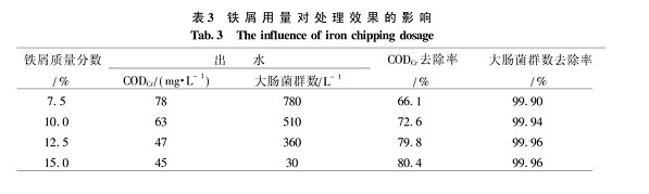 【污水處理技術(shù)】鐵屑微電解法深度處理醫(yī)院廢水